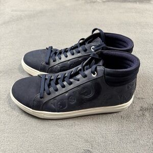 G/FORE Men’s Quarter G Chukka Street Shoe in Twilight Blue Leather